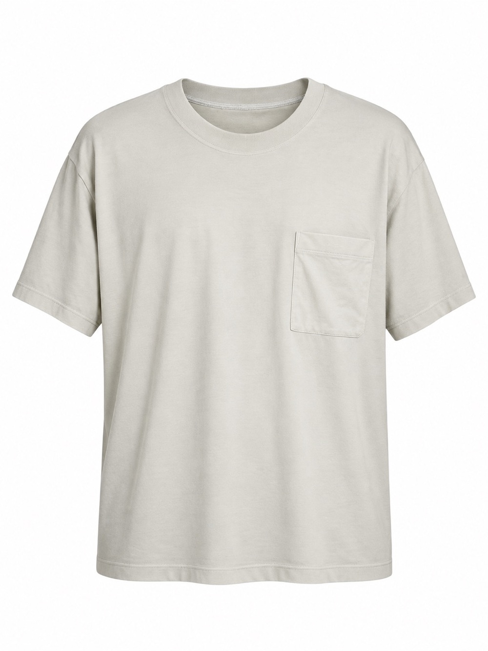 Lululemon Mens Fundamental Pocket T Shirt Soft Pima Cotton Bone Off White Medium